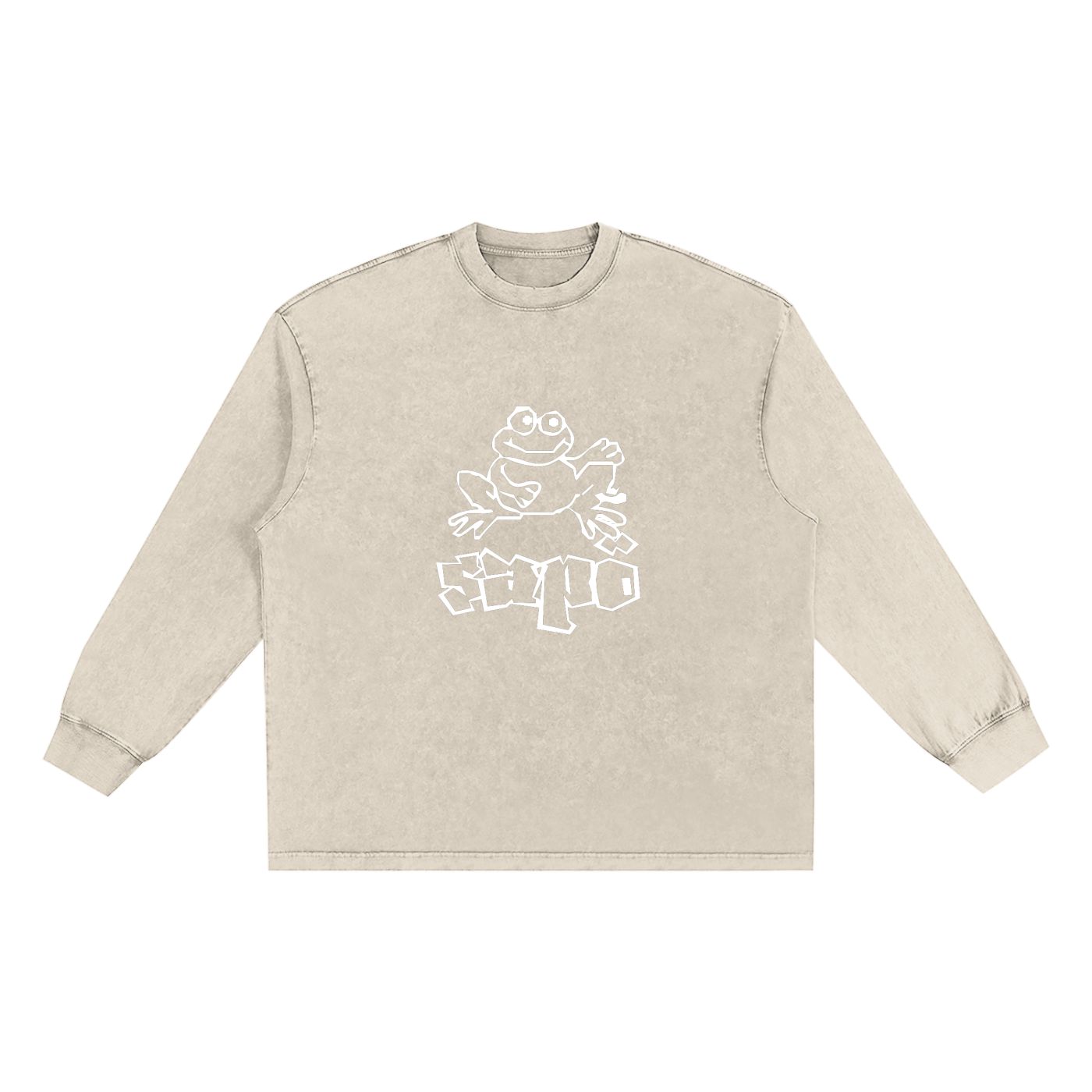 Sapö Drnk Long Sleeve Washed Frayed