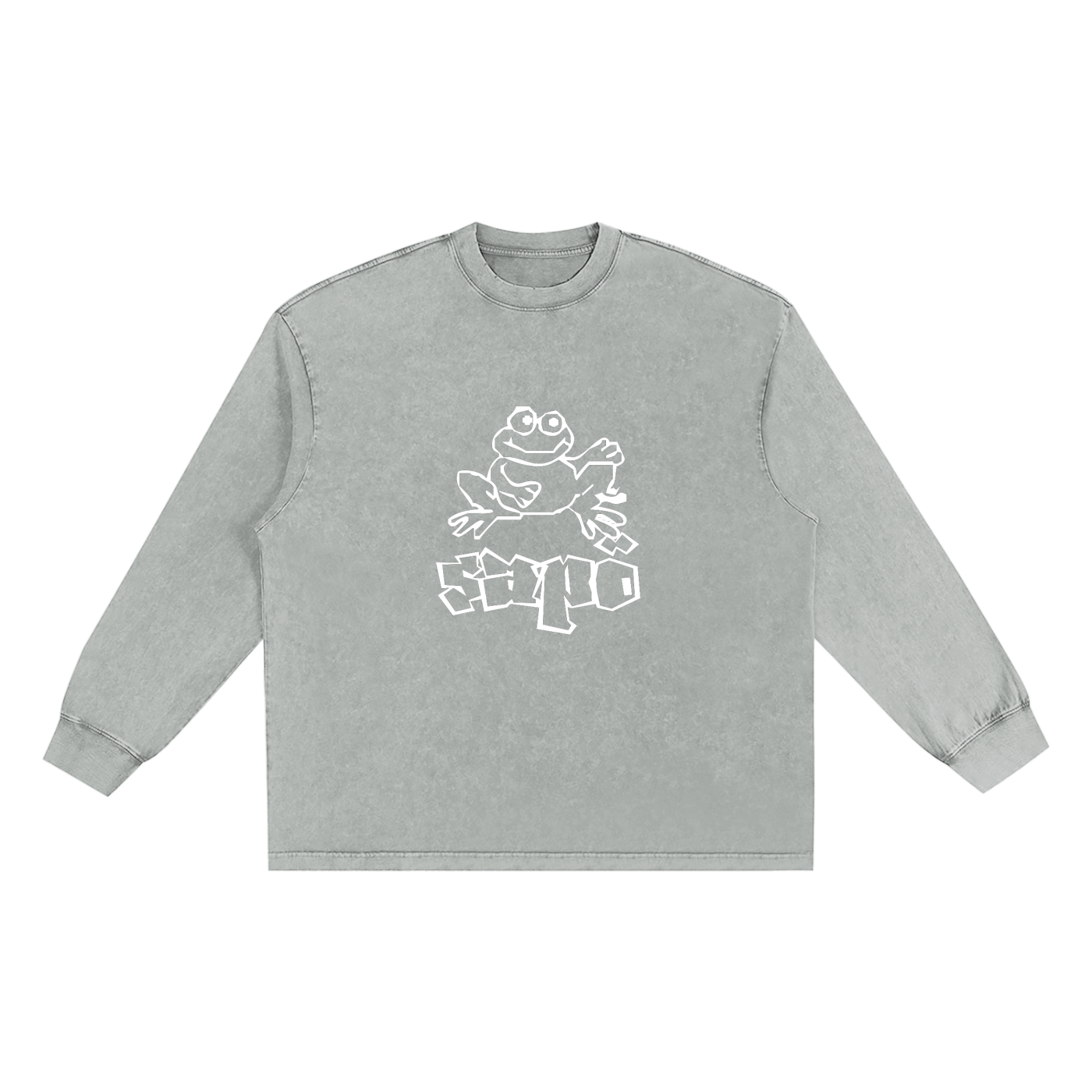 Sapö Drnk Long Sleeve Washed Frayed