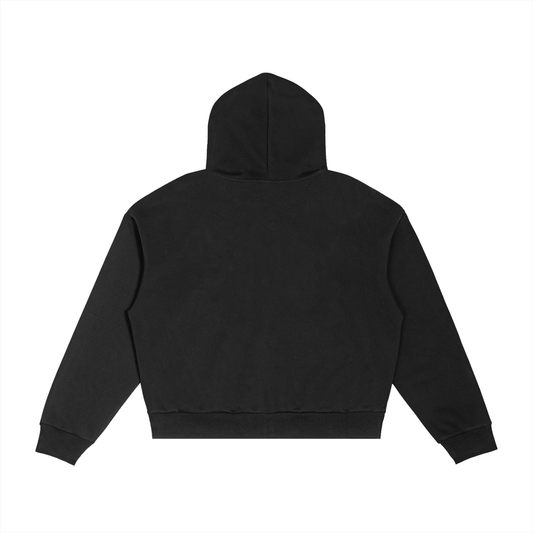 Sapö Og Logo Hoodie Contrast Boxy Zip
